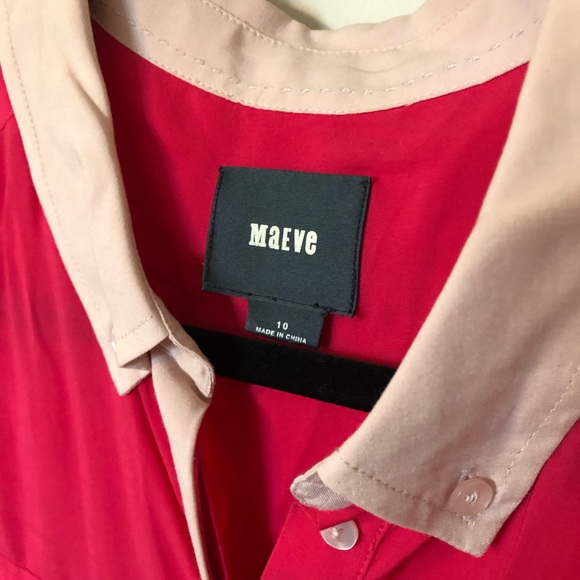 NWOT Anthropologie Maeve Two Tone Button-down 10 - Picture 5 of 5